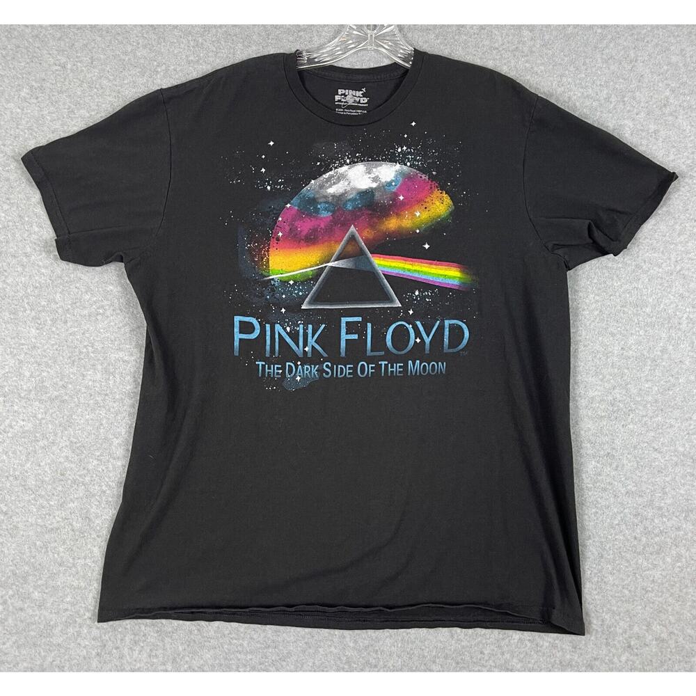 Pink Floyd Dark‎ Side of The Moon T Shirt Men's Size XL Black Band Concert Shirt